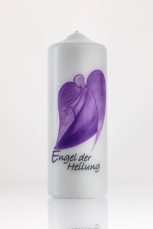 Engelskerze Engel der Heilung - violett